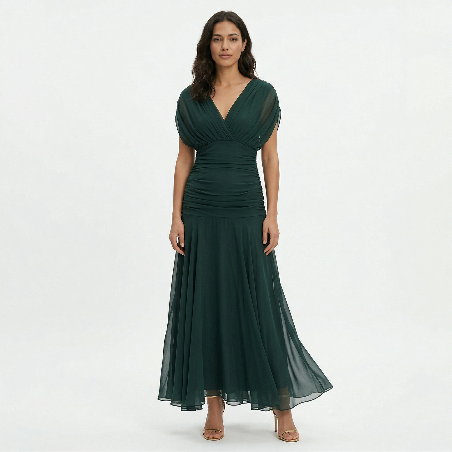 Dalma™ | Vestido Elegante Estampado y Silueta Fluida