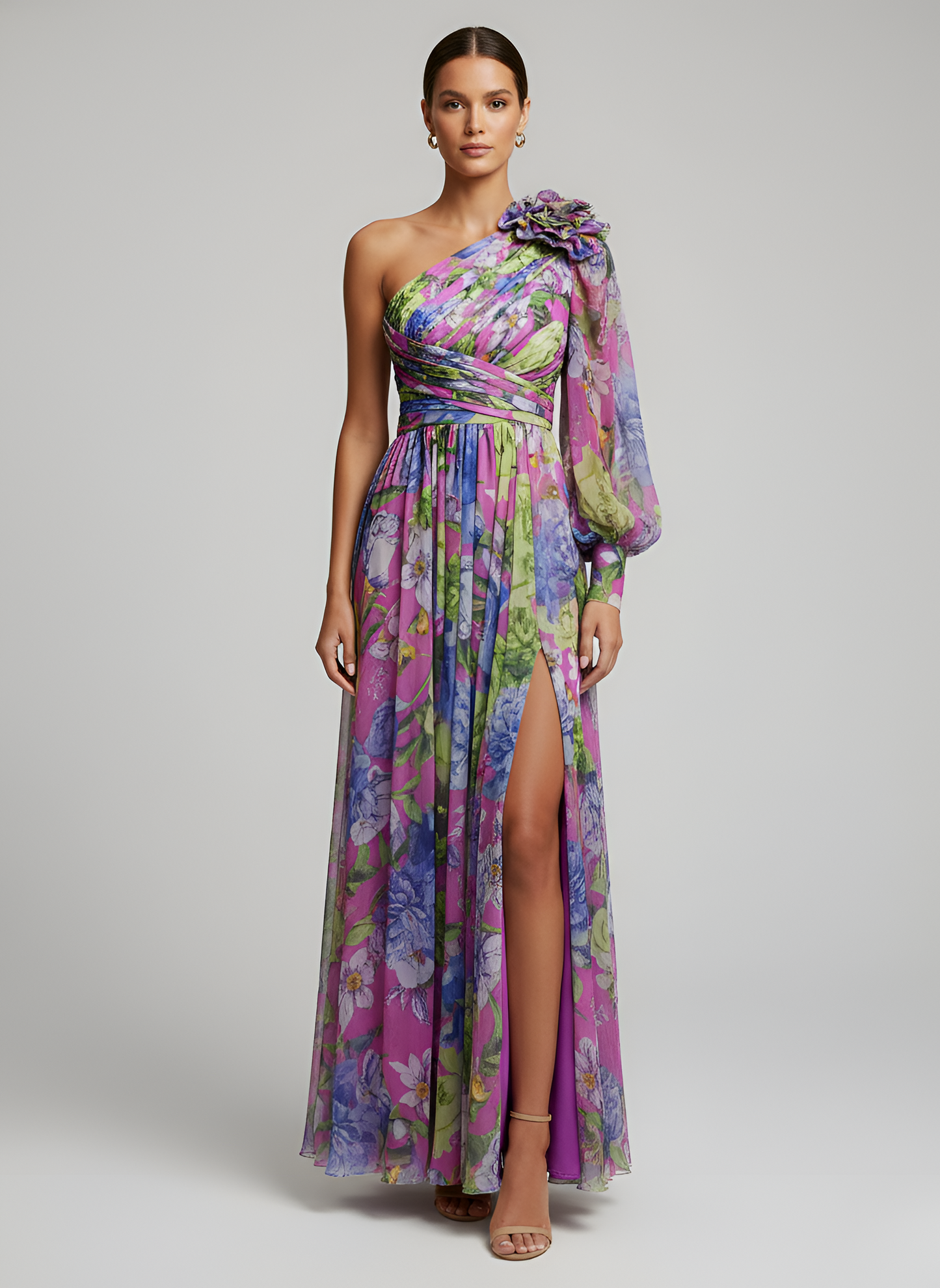 Daniela™  - Vestido Floral Asimétrico de Impacto