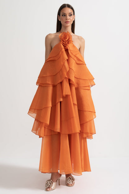 Rocío™ | Vestido Maxi Voluminoso con Volantes