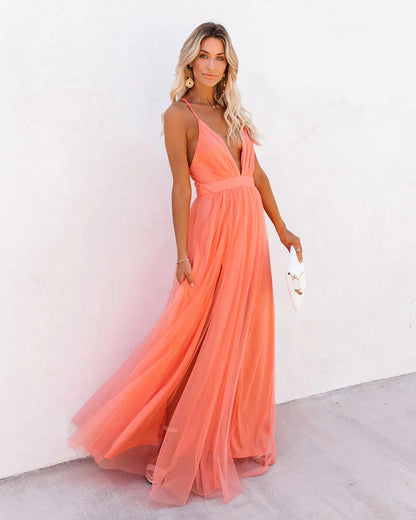 Patrec | Vestido mujer elegante maxi vestido