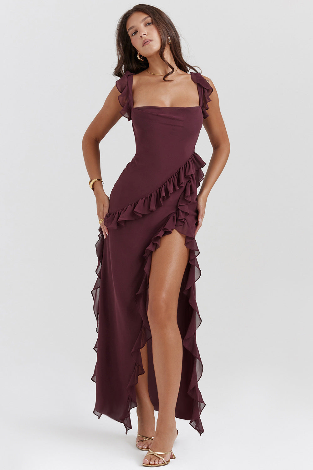 Vestido Ali™ -  Ligereza y movimiento con detalles volantes