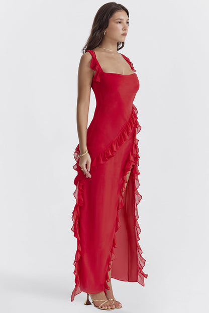 Vestido Ali™ -  Ligereza y movimiento con detalles volantes