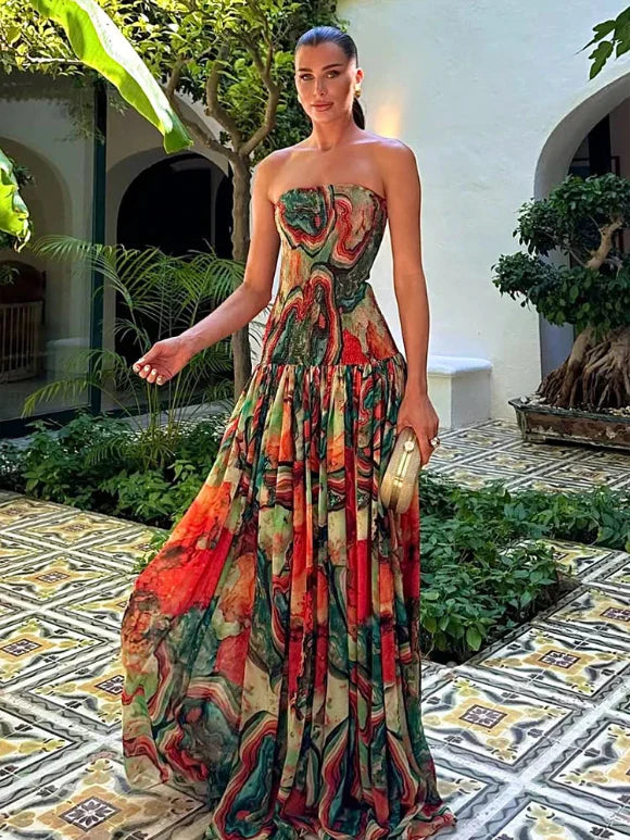 Vestido Marta™ -  Elegancia vibrante para momentos especiales
