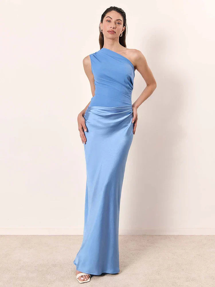 Vestido Maxi con Culpabilidad en Satén