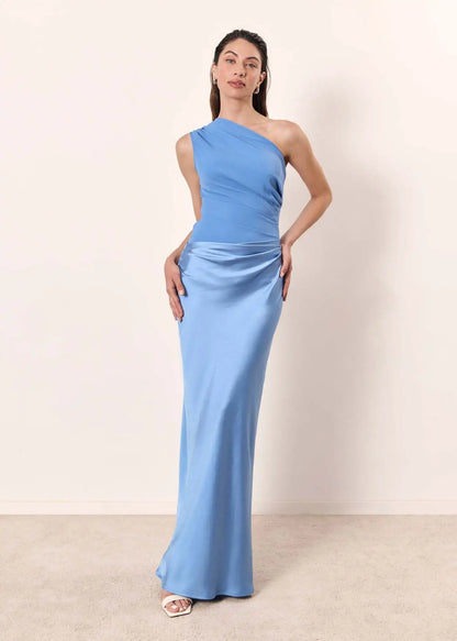 Vestido Maxi con Culpabilidad en Satén