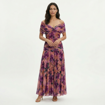 Dalma™ | Vestido Elegante Estampado y Silueta Fluida