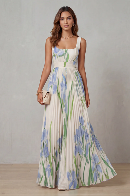Gabriela™ | Vestido Floral Elegante con Caída Plisada