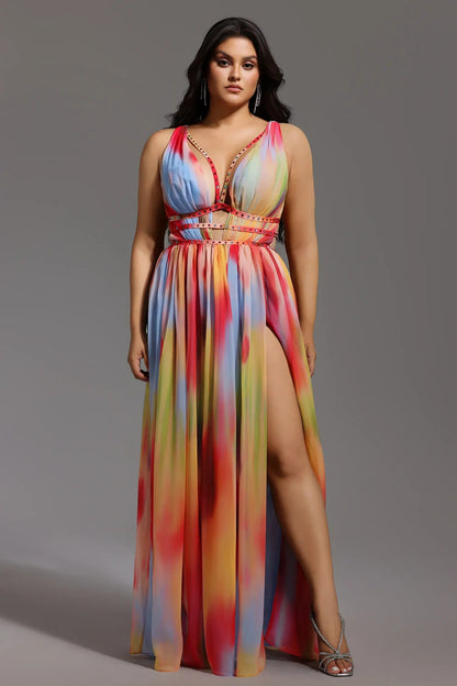Lara™ - Vestido Multicolor Elegante y Fluido