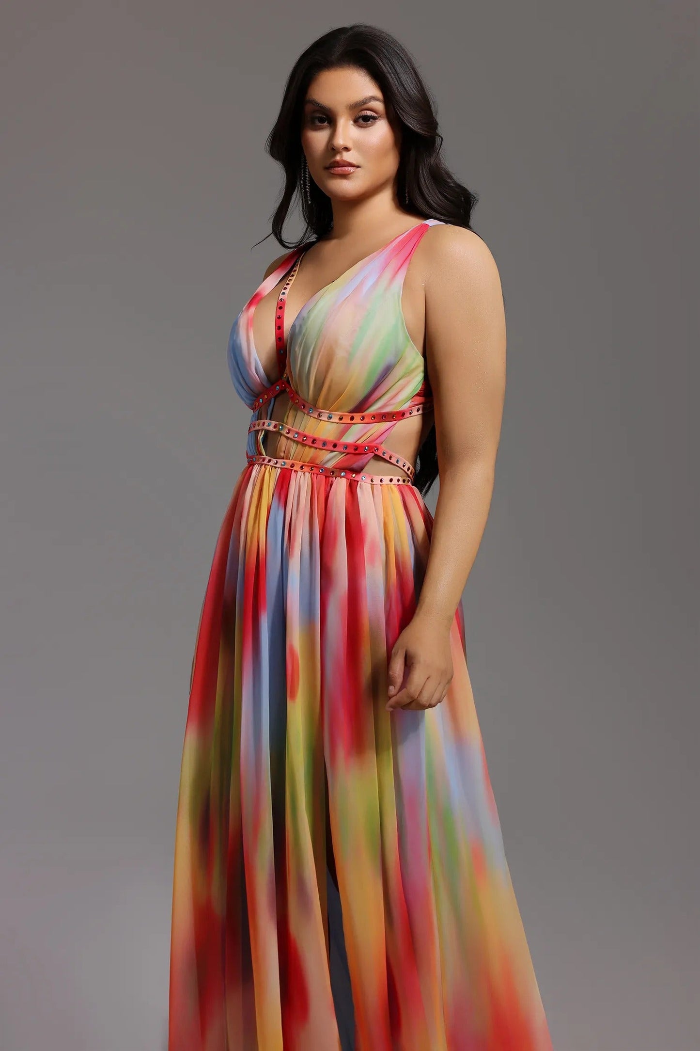 Lara™ - Vestido Multicolor Elegante y Fluido