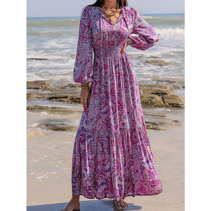 Lucía™ | Vestido Maxi Boho con Estampado Paisley
