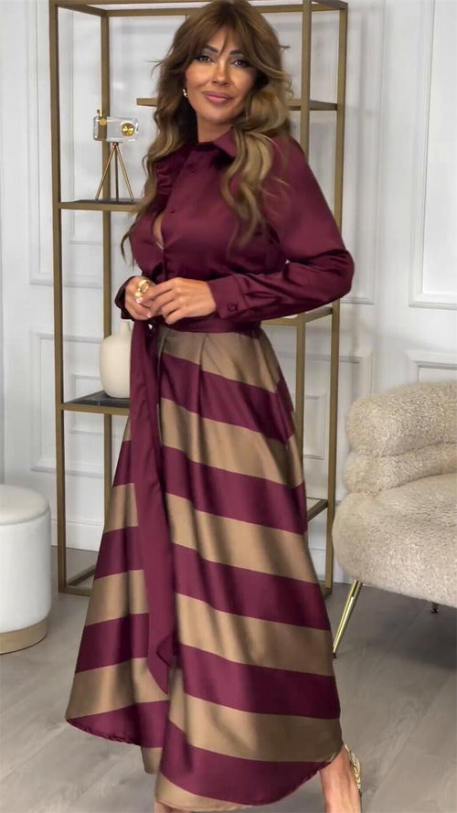 Vestido Maxi Rayado